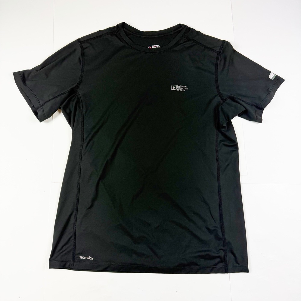 Eastern Mountain Sports Ascent Techwick Short‎ Sleeve Shirt Black Large
